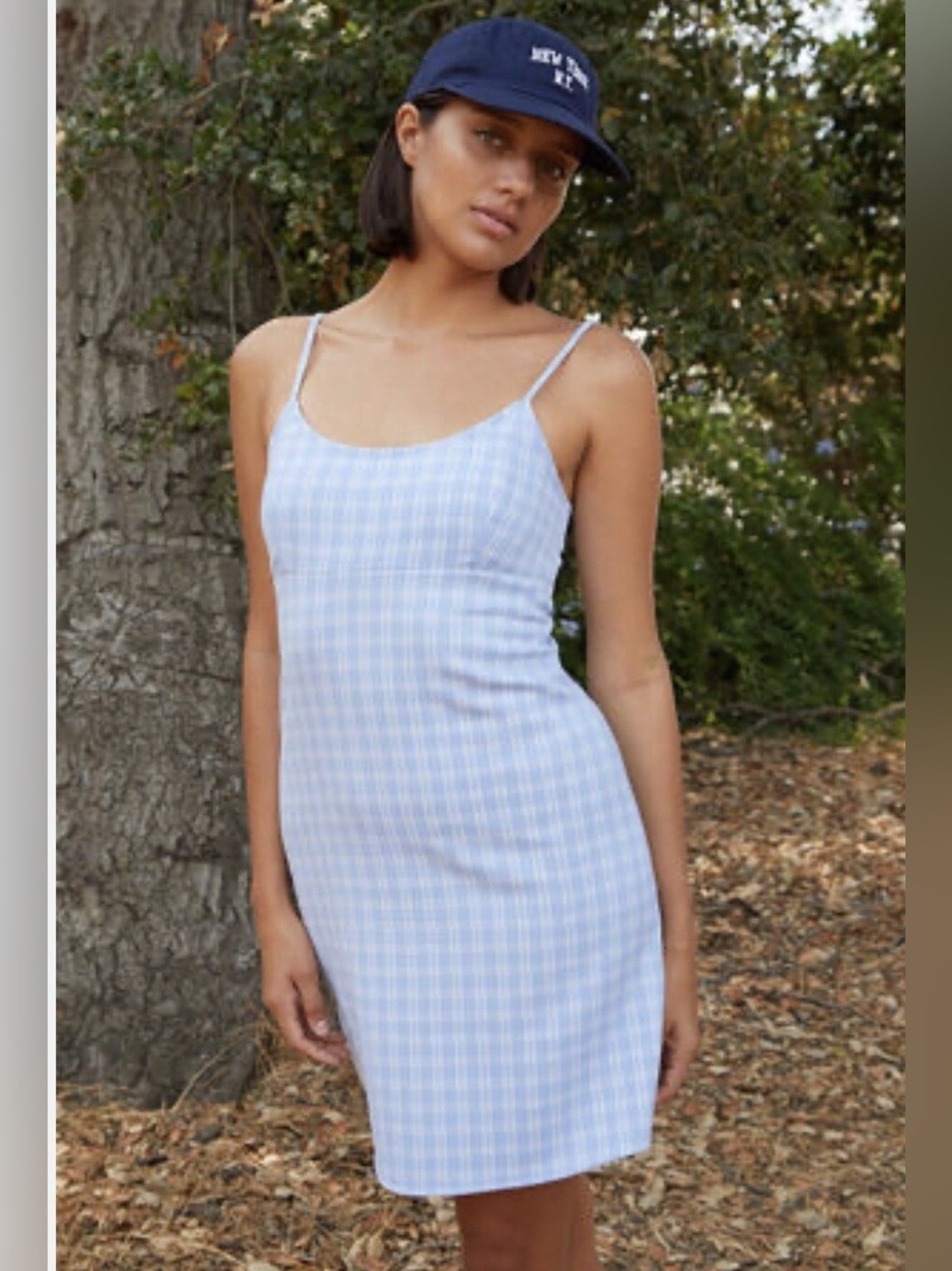 Brandy Melville John Galt Colleen Plaid Gingham 90s Inspired Mini Dress